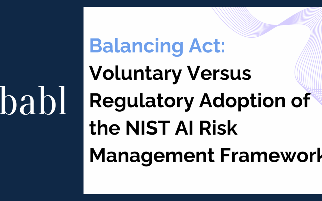 Balancing Act: Voluntary Versus Regulatory Adoption of the NIST AI Risk Management Framework