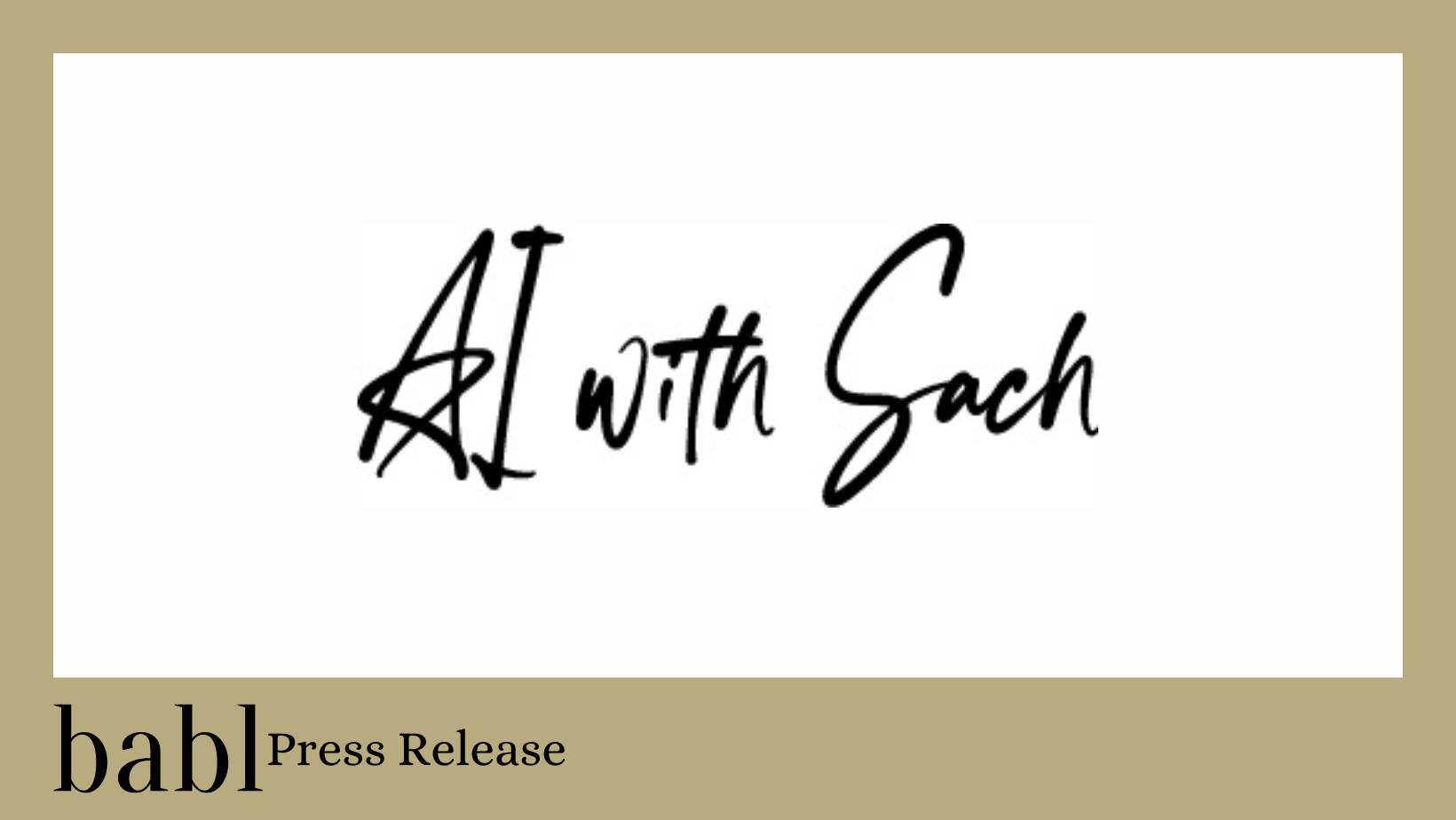 BABL AI CEO Shea Brown Featured on AI with Sach Podcast Episode: “Building Trust Through Responsible AI”