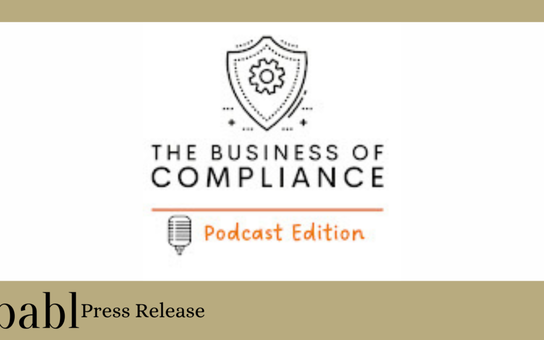 BABL AI CEO Shea Brown Offers Global Perspective on AI Governance on The Business of Compliance Podcast