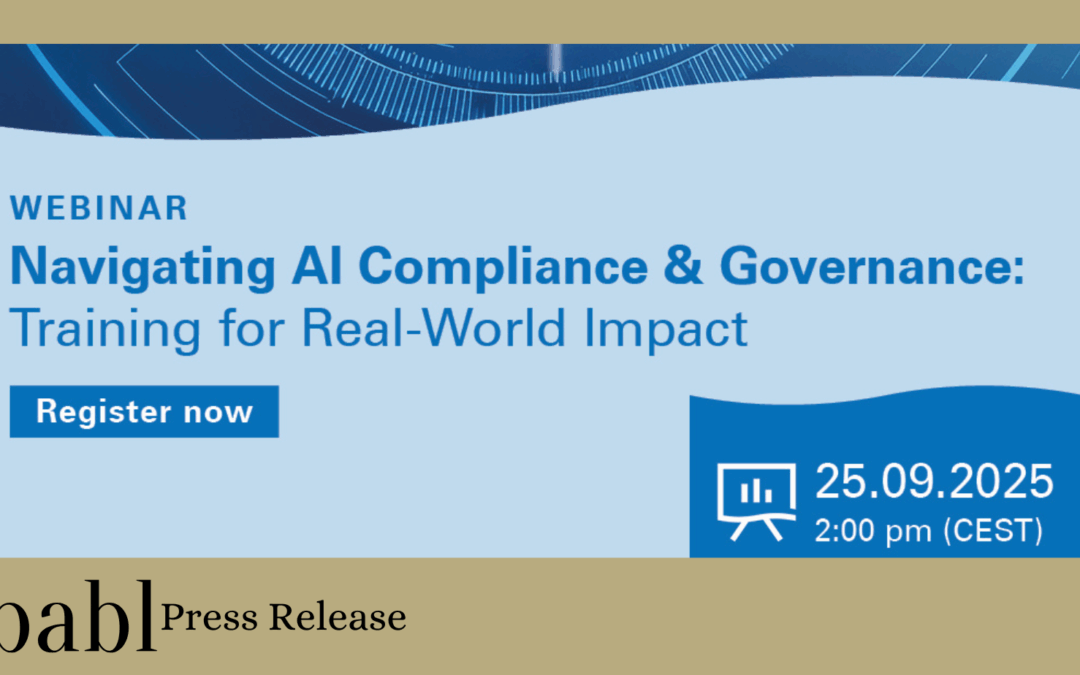 TÜV Rheinland and BABL AI to Host Global Webinar on AI Compliance and Governance