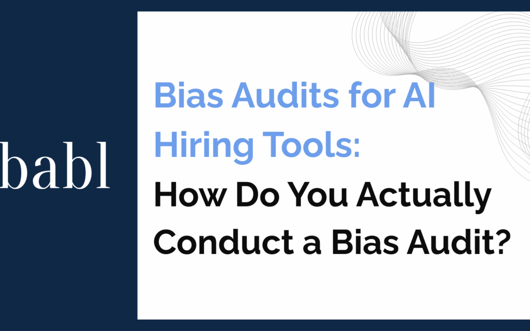 How Do You Actually Conduct a Bias Audit?
